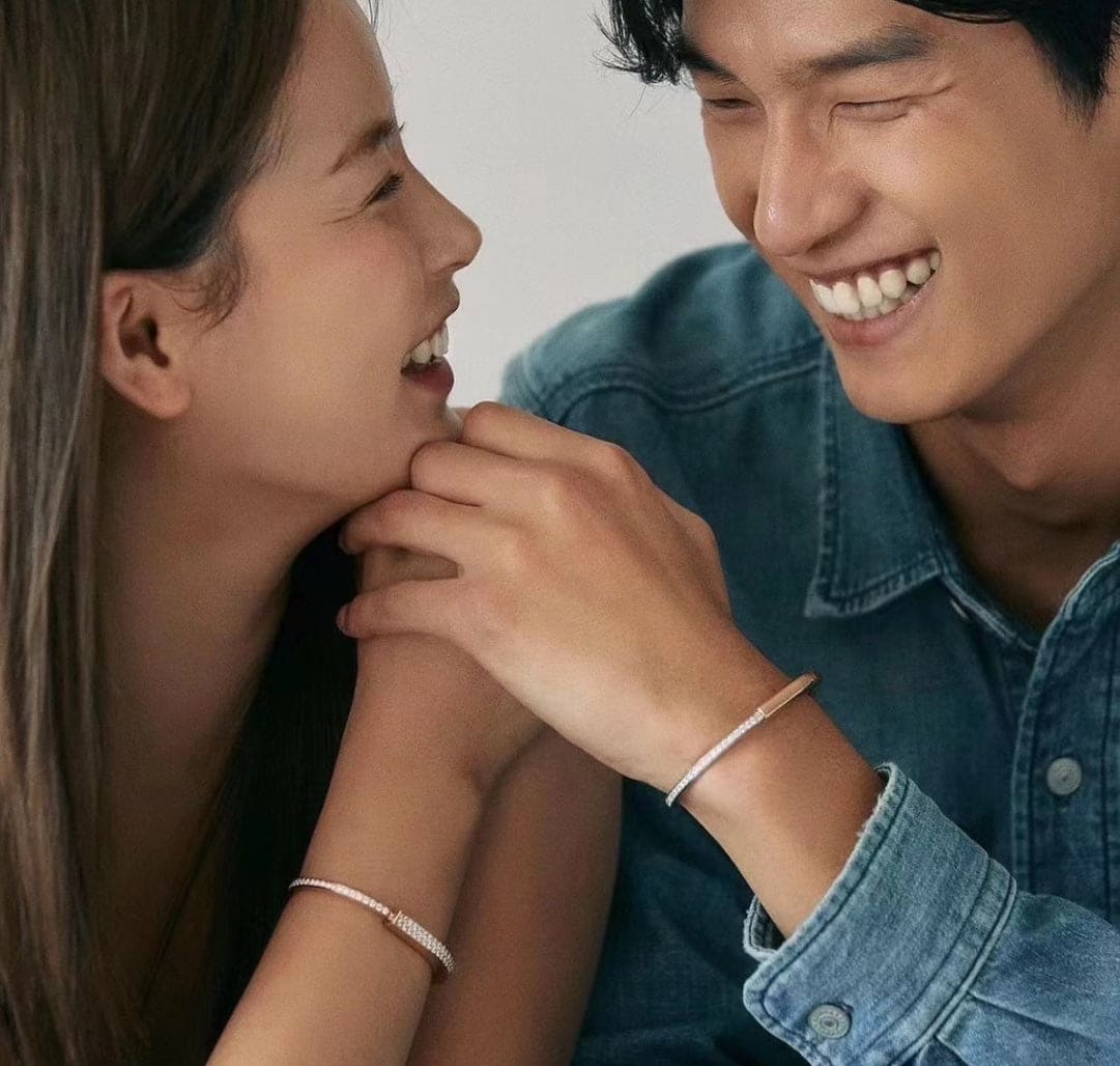 18K Tiffany Lock Bangle Full Pave Diamonds Bracelet