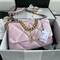 CHANEL 26 SMALL BAG IN LIGHT PINK CALFSKIN