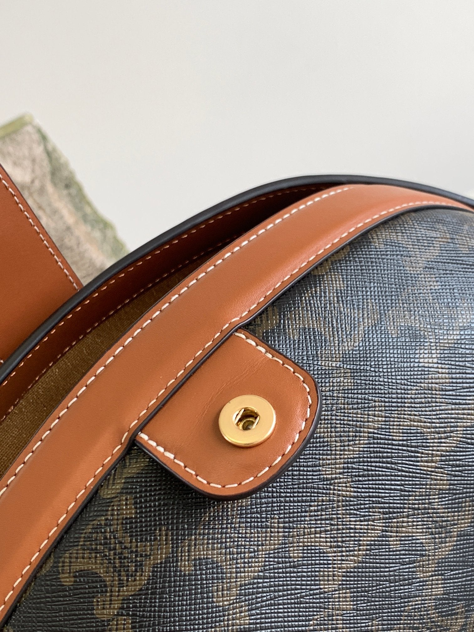 CELINE TRIOMPHE 24 BLACK PATTERN PRINTED CALFSKIN
