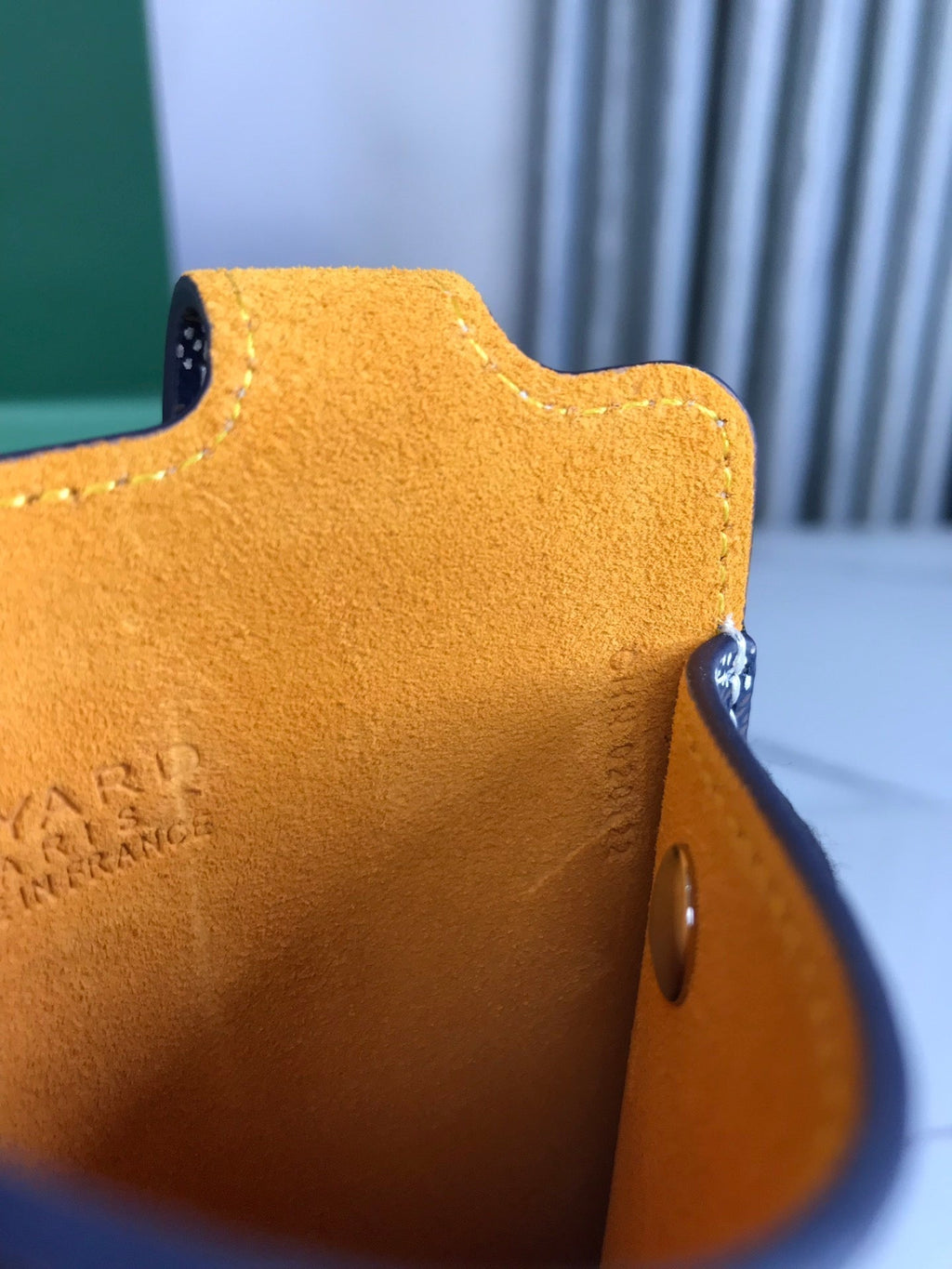 MONTMARTRE GM CASE 18 IN NAVY BLUE GOYARDINE CANVAS