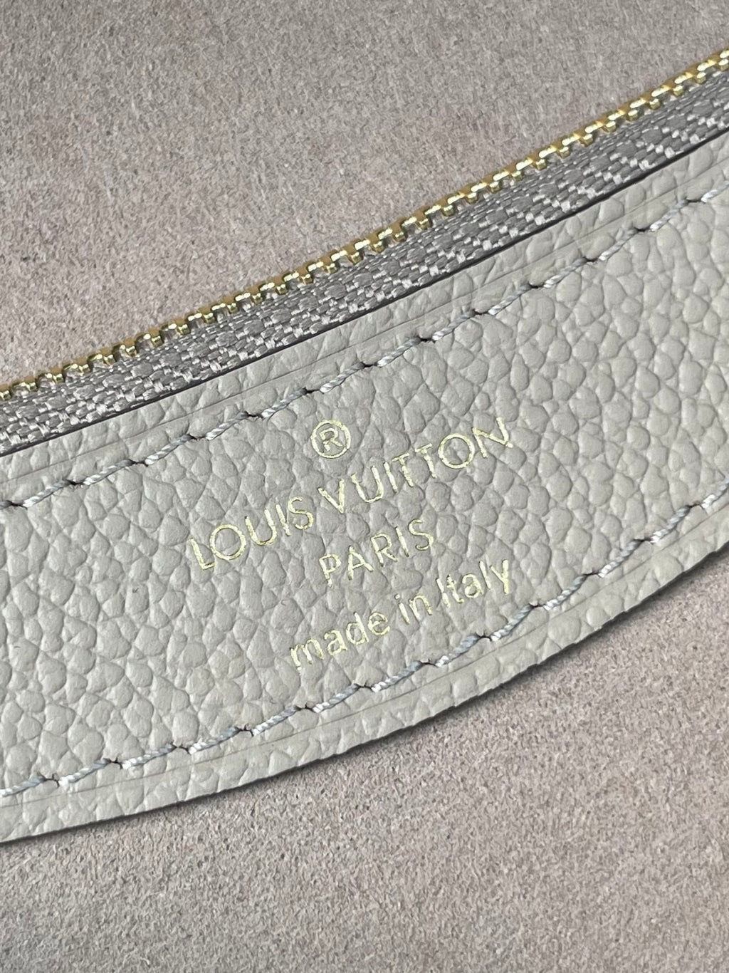 LOUIS VUITTON DIANE 23 IN TOURTERELLE WHITE MONOGRAM EMPREINTE LEATHER