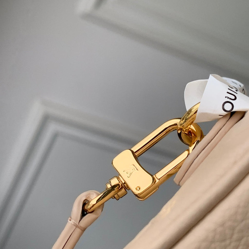 LOUIS VUITTON MINI BUMBAG 17 IN NUDE PINK EMBOSSED MONOGRAM EMPREINTE CALFSKIN