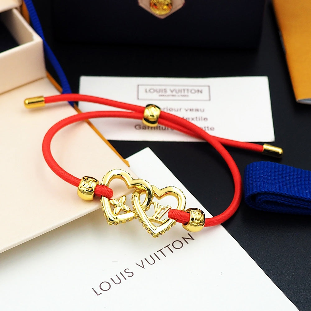 18K Louis Vuitton My Love Red Bracelet