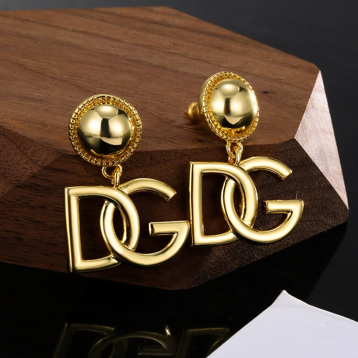 18K DG Gold Earrings