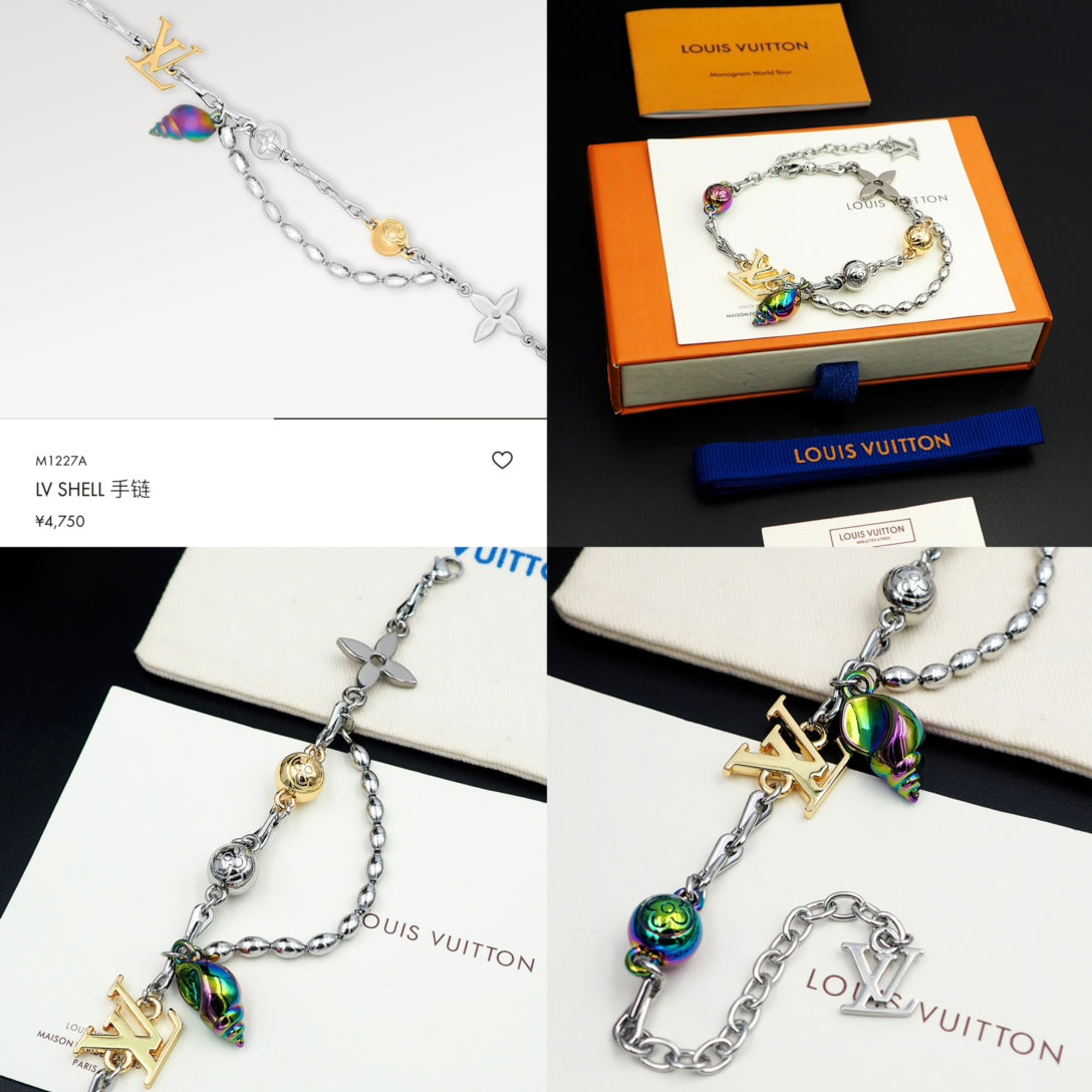 18K Louis Vuitton Shell Bracelet