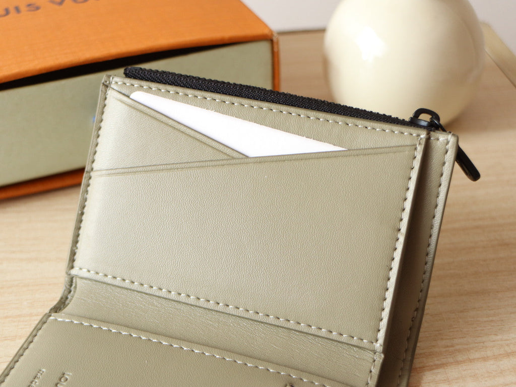 LOUIS VUITTON IRIS WALLET IN KHAKI BROWN EMBOSSED CALFSKIN