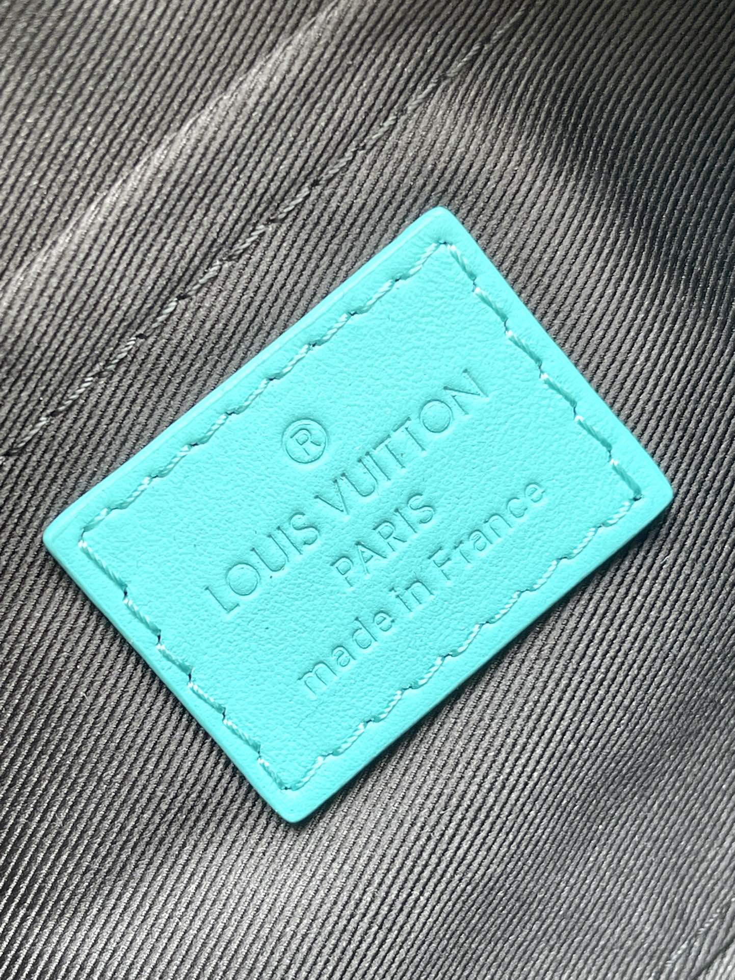 LOUIS VUITTON MINI SOFT TRUNK 18 IN TURQUOISE BLUE TAURILLON